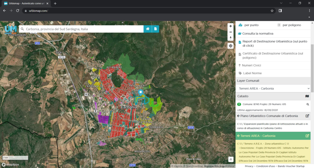 urbismap e area: servizio gestione patrimonio