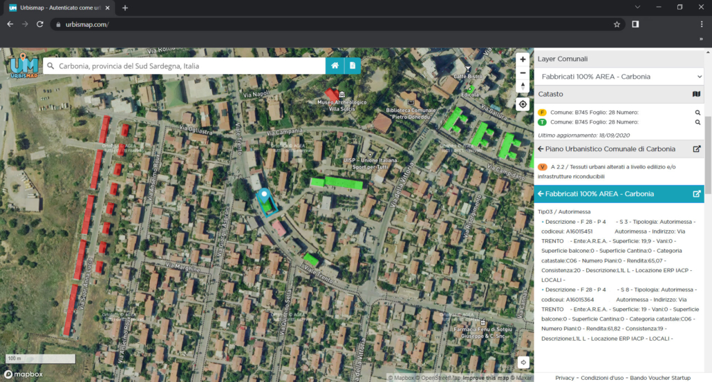 urbismap e area: servizio gestione patrimonio