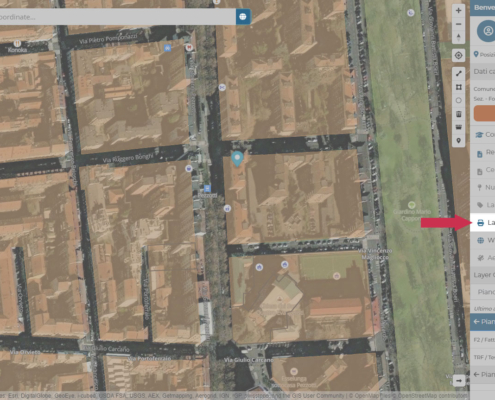 layout di stampa urbismap