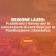 Lazio_Bando contributi Pianificazione Urbanistica