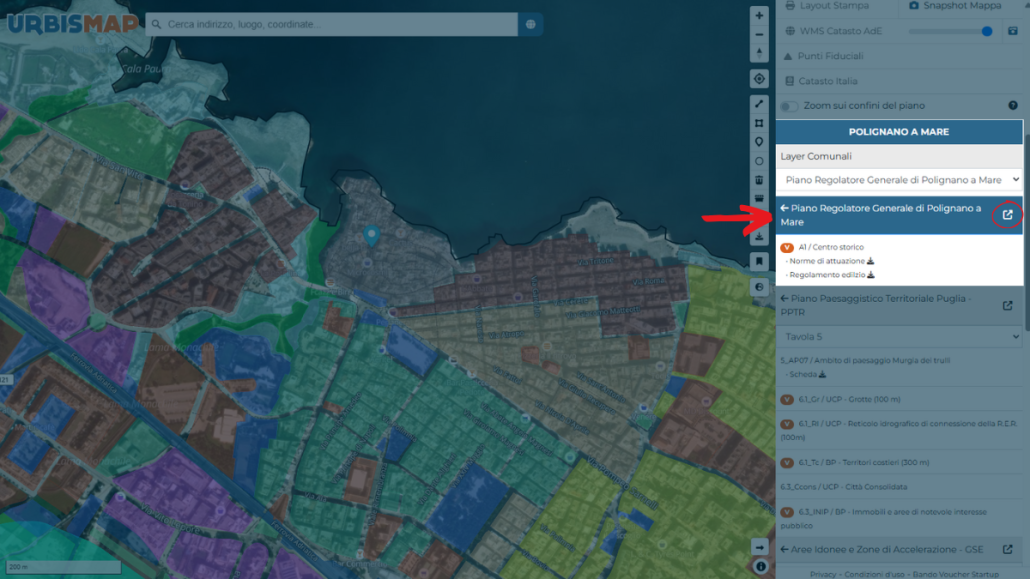 prg di polignano a mare disponibile su urbismap