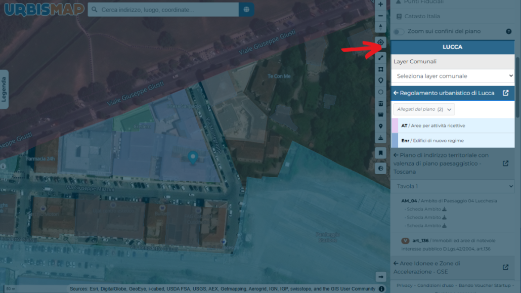 regolamento urbanistico di Lucca_urbismap