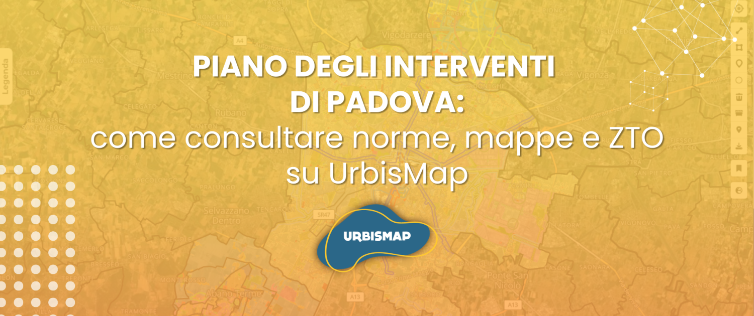piano degli interventi di Padova disponibile sul Geoportale UrbisMap