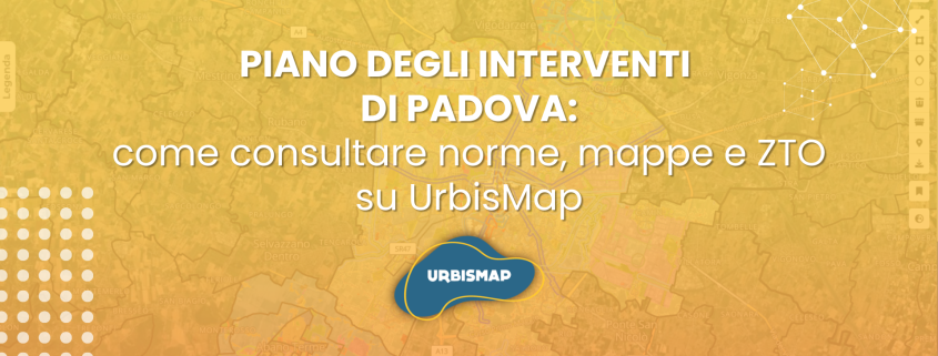 piano degli interventi di Padova disponibile sul Geoportale UrbisMap