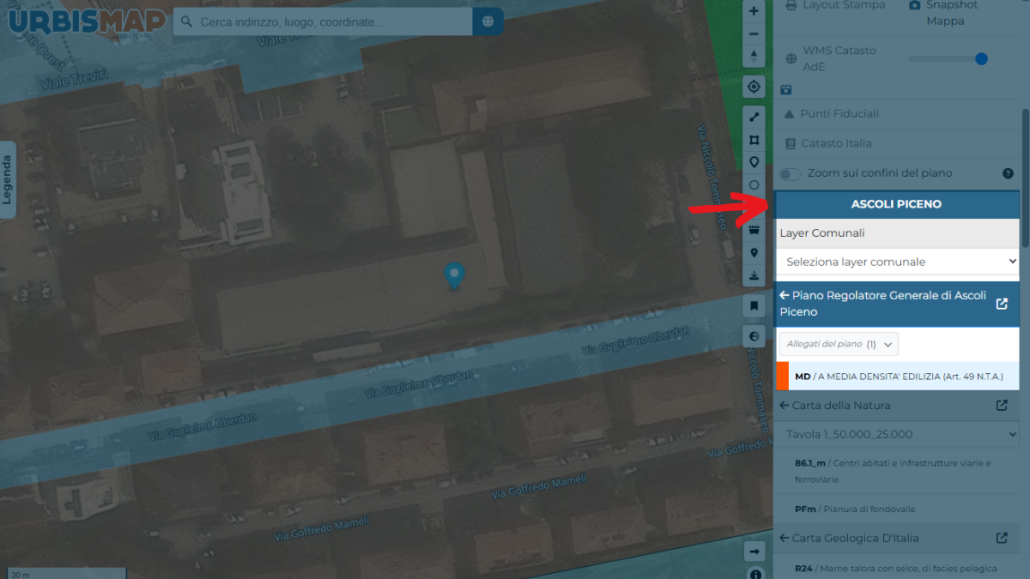 piano regolatore generale di Ascoli Piceno_geoportale UrbisMap