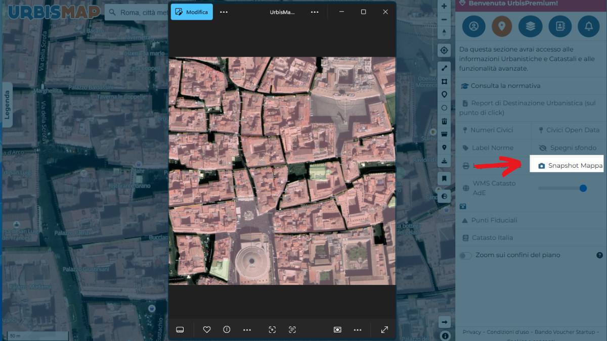 snapshot mappa_urbismap
