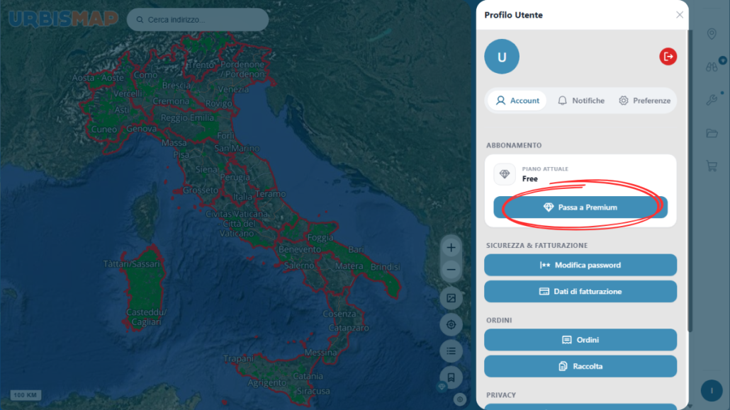 ABBONAMENTO URBISMAP PREMIUM:
tutto quello che devi sapere sul nuovo metodo di pagamento  