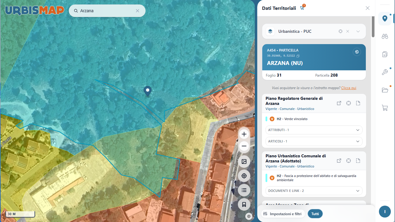 Processo di generazione digitale del certificato di pascolo su UrbisMap_PA