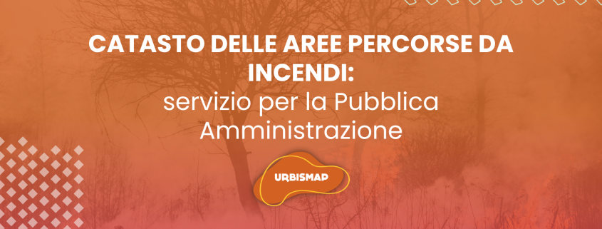 CATASTO DELLE AREE PERCORSE DA INCENDI: servizio per la Pubblica Amministrazione